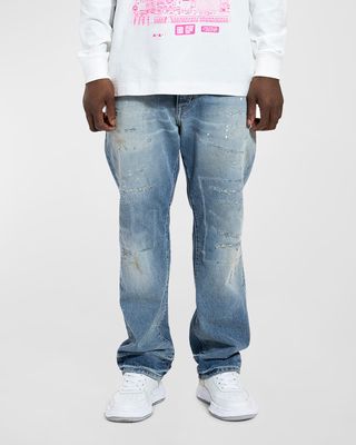 Men's Shadow Repair Baggy Jeans