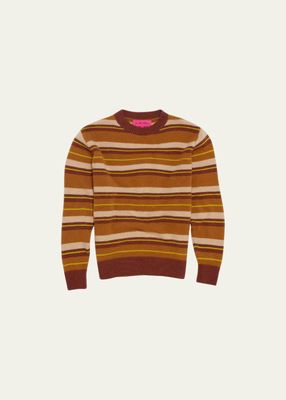 Men's Shadow Striped Cashmere Sweater