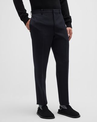Men's Sharp Wool Gabardine Trousers