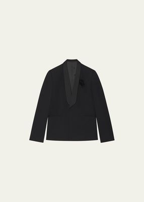 Men's Shawl-Collar Dinner Jacket with Thistle Attachment