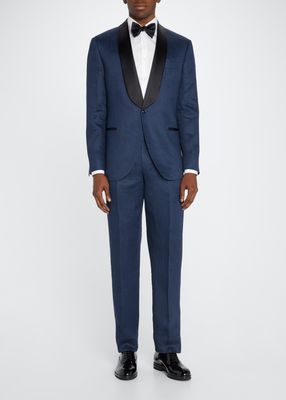 Men's Shawl Lapel Two-Piece Tuxedo Suit