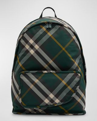 Men's Shield Check Backpack