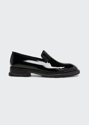 Men's Shiny Leather Loafers