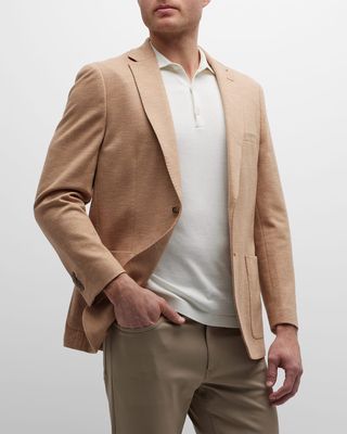 Men's Shoreline Single-Button Herringbone Jacket