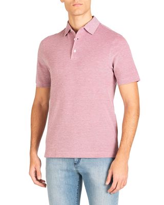 Men's Short Sleeve Washed Pique Polo Shirt