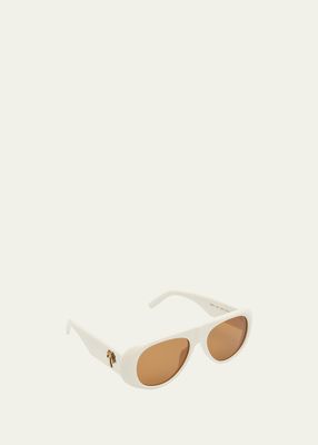 Men's Sierra Palms Plaque Round Sunglasses