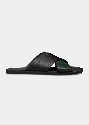 Men's Sifnos Scritto Leather Sandals
