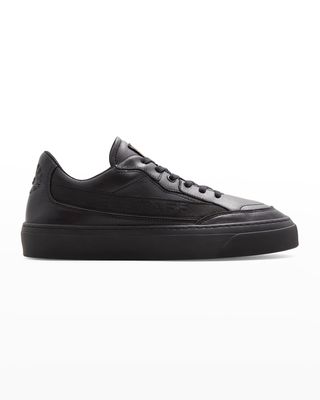 Men's Signature Leather Low-Top Sneakers