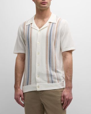 Men's Silas Striped Polo Shirt