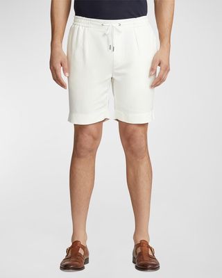 Men's Silk and Linen Drawstring Shorts