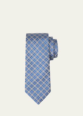 Men's Silk Check Tie