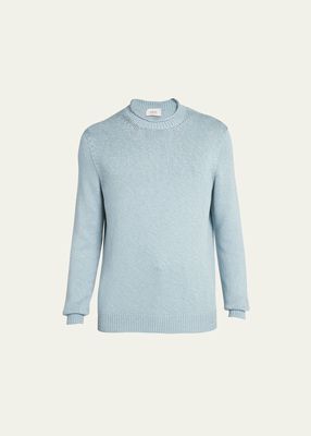 Men's Silk-Cotton Jersey Sweater