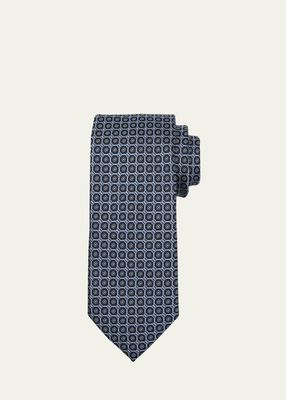 Men's Silk Geometric Jacquard Silk Tie