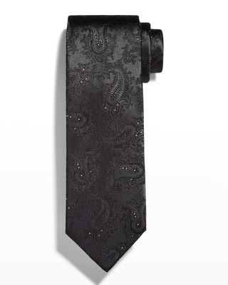 Men's Silk Jacquard Paisley Tie