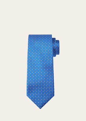 Men's Silk Micro-Medallion Tie