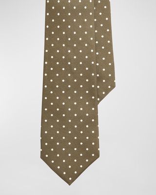 Men's Silk Polka Dot Tie