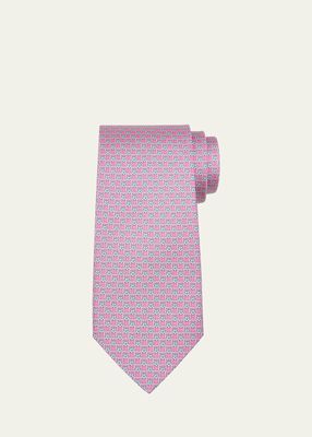 Men's Silk Soccer-Print Tie