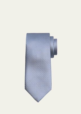 Men's Silk Tonal Chevron Tie