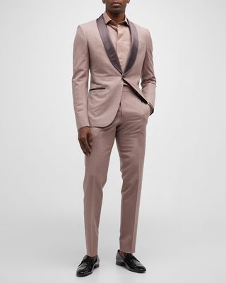 Men's Silk-Wool Shawl Evening Suit