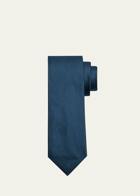 Men's Skinny Satin Silk Tie