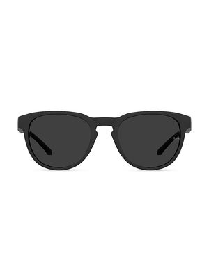 Men's Skylar 53MM Round Sunglasses - Black Grey - Black Grey