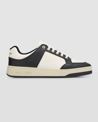 Men's SL/61 Leather Contrast-Trim Sneakers