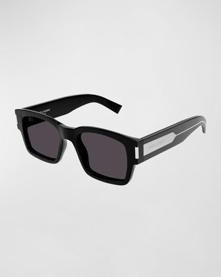 Men's SL 617 Acetate Rectangle Sunglasses