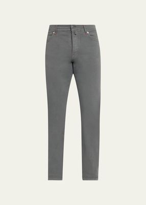 Men's Slim Fit Cotton-Stretch 5-Pocket Pants