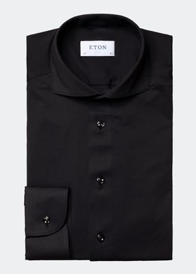 Men's Slim Fit Four-Way-Stretch Cotton Dress Shirt
