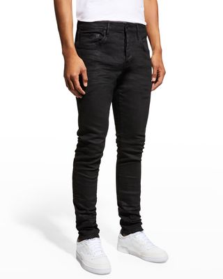 Men's Slim-Fit Jeans, Black