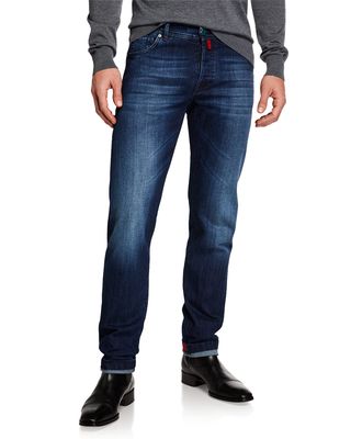 Men's Slim Fit Medium Wash Denim Jeans