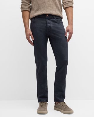 Men's Slim-Fit Stretch Grey Wash Jeans
