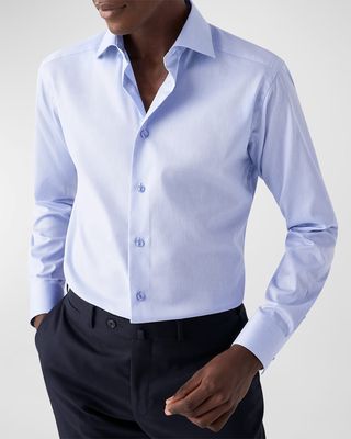 Men's Slim Fit Twill Dress Shirt