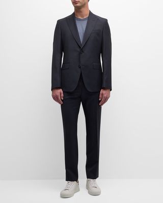 Men's Slim-Fit Wool Two-Button Suit