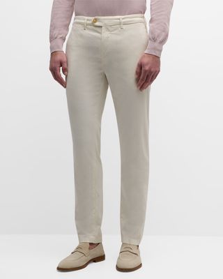 Men's Slim Flat-Front Pants