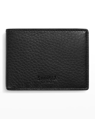 Men's Slim Leather Bifold Wallet