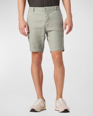 Men's Slim Linen-Lyocell Chino Shorts