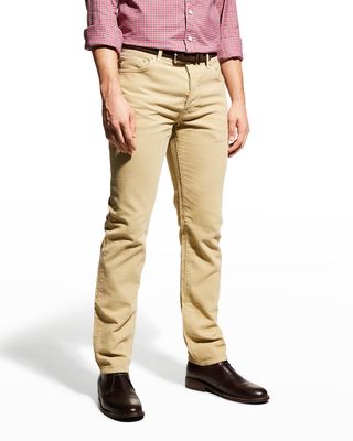 Men's Slim-Straight Corduroy Pants