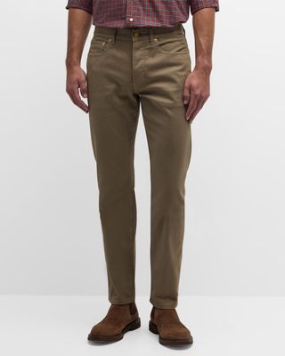 Men's Slim Textured 5-Pocket Pants