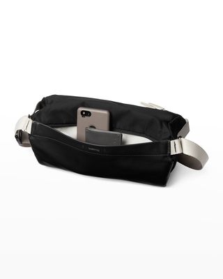 Men's Sling Premium Leather & Nylon Belt Bag