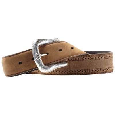 Men's Small hole trim belt in Brown Leather, Size: 32 by Ariat
