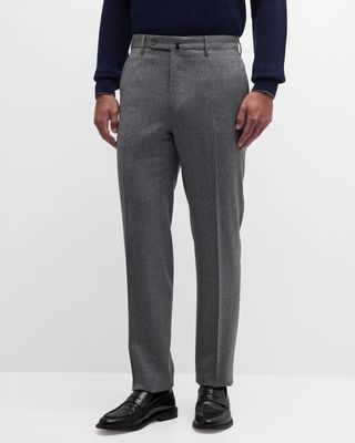 Men's Smart Flannel Wool Comfort Pants