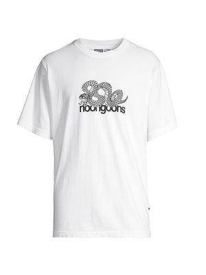 Men's Snaked Logo T-Shirt - White - Size XL