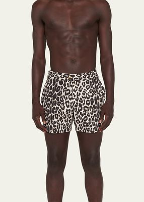 Men's Snow Leopard Swim Shorts