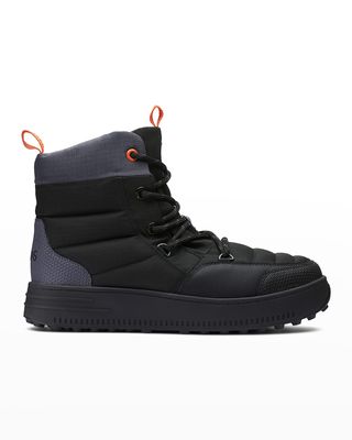 Men's Snow Runner Water-Resistant Quilted Boots