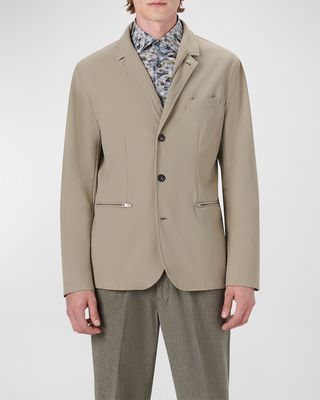 Men's Soft Scuba Blazer Jacket