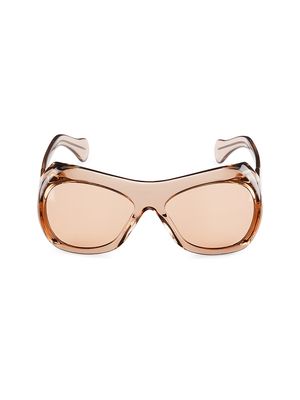 Men's Soledad 50MM Round Sunglasses - Manuka Acetate Amber