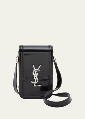 Men's Solferino Mini Leather Crossbody Bag