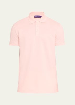 Men's Solid Pique Polo Shirt