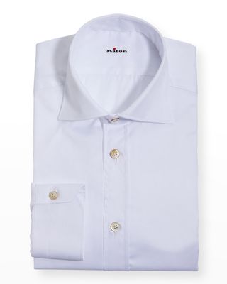 Men's Solid Twill Dress Shirt